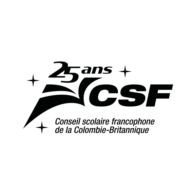 Logo du Conseil scolaire francophone de la Colombie-Britannique 25e anniversaire