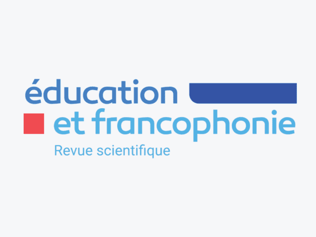 Logo de la revue scientifique Éducation et francophonie