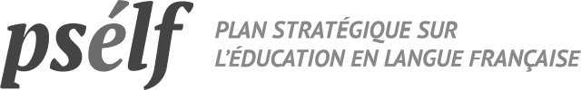 Logo du Plan stratégique sur l'éducation en langue française